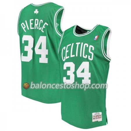 Camiseta Hombre NBA Boston Celtics Paul Pierce 34 Hardwood Classics Verde Swingman
